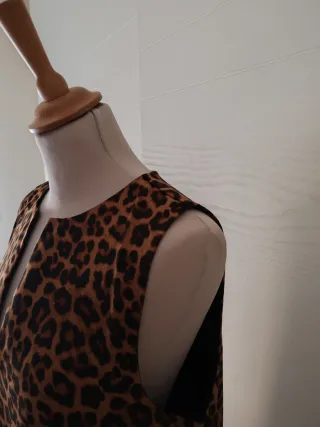 Scamiciata fantasia leopardata Tg M veste 44/46