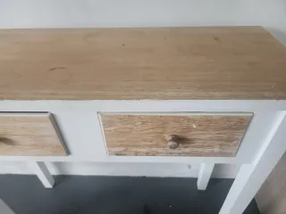Mesa de entrada de madera para restaurar