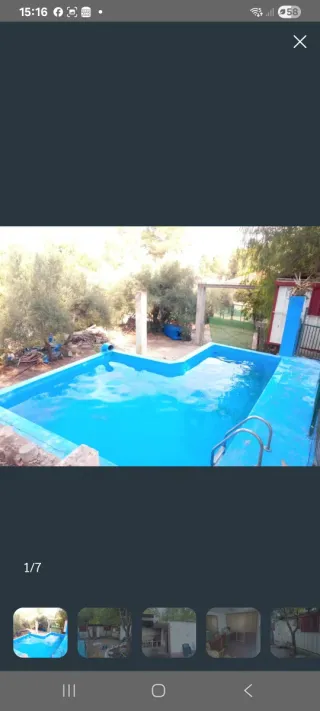 Terreno con piscina en manuel
