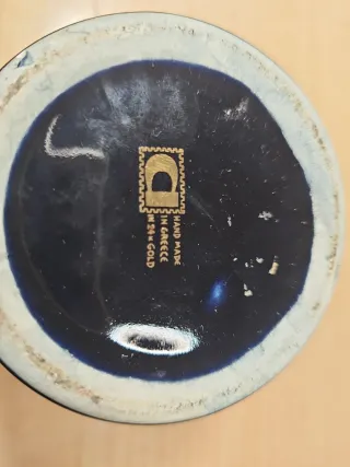 Cuenco estilo griego dorado