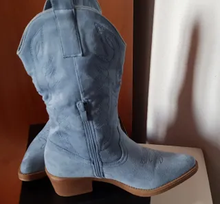 Botines Campero Azul Claro Salinyang Talla 38