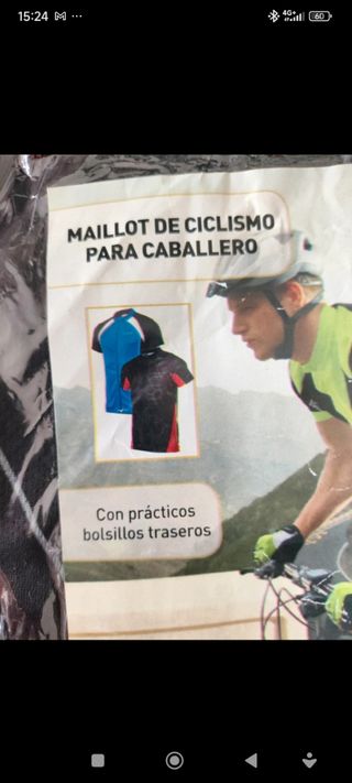 Maillot Ciclismo Caballero Negro/Rojo