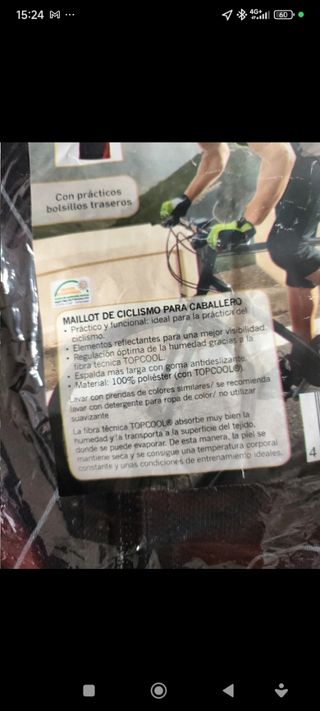 Maillot Ciclismo Caballero Negro/Rojo