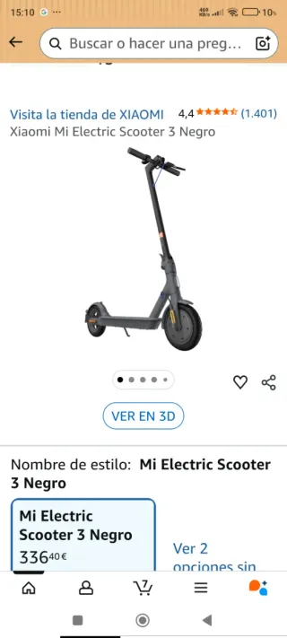 Xiaomi Mi Electric Scooter 3 Azul