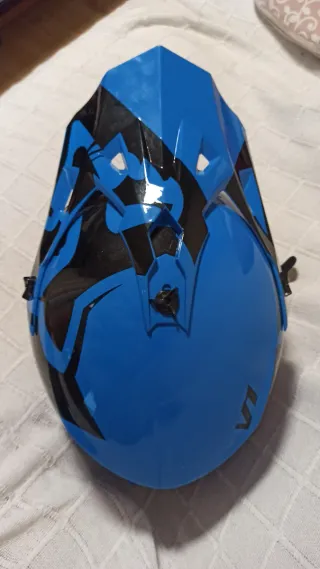 Casco FOX V1 motocross y Gafas 100%