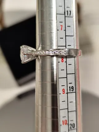 Anillo plata con circonitas