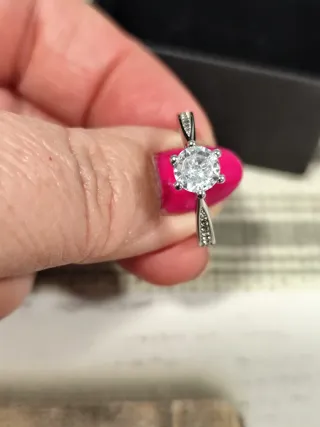 Anillo plata con circonitas
