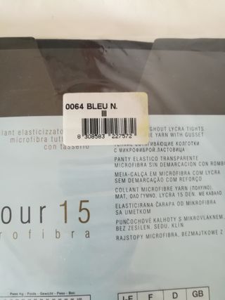 Collant OMSA Velour 15 Microfibra TG. III