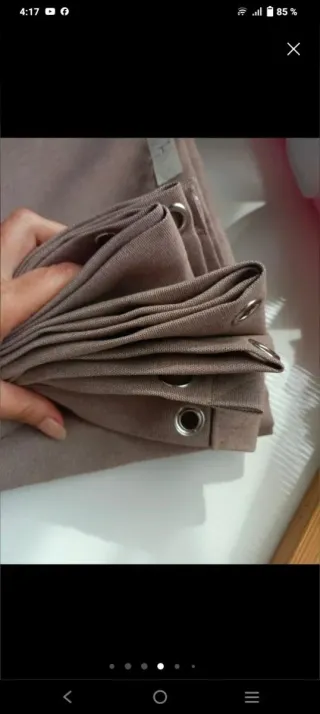 Lona de toldo con anillas