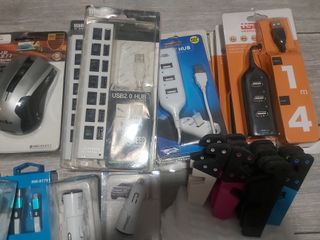 Lote con 42 piezas Cargadores, Ladrón USB, Ratones