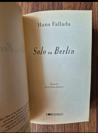 Libro. Solo en Berlin
