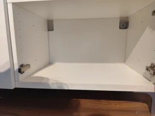 Mueble TV Bestå Ikea Blanco y Plata