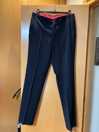 Pantalón Vestir Negro Carolina Herrera Hombre