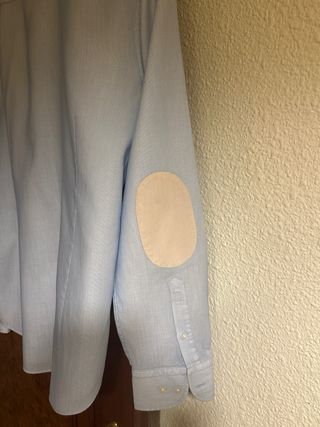 Camisa Massimo Dutti Hombre Azul Claro