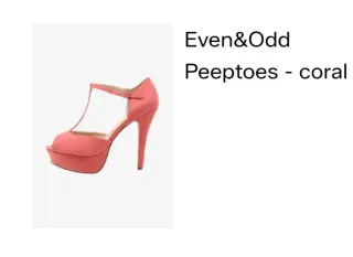 Zapatos tacón de aguja coral con plataforma