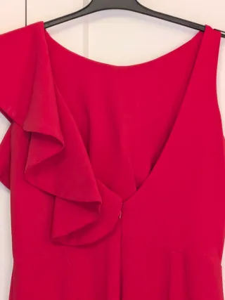 Mono fiesta rojo con volante