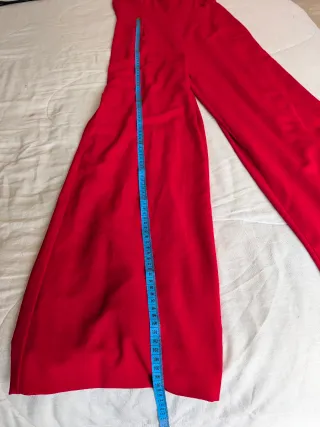 Mono fiesta rojo con volante