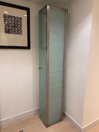 Mueble Acero y Cristal con Baldas