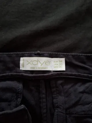 Pantalón largo ancho azul oscuro