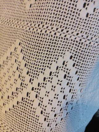 Copriletto uncinetto fatto a mano