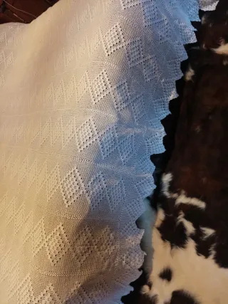 Copriletto uncinetto fatto a mano