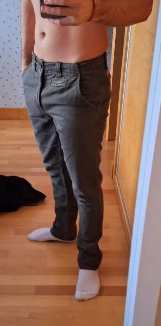 Pantalón largo verde