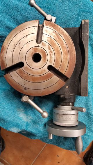 Mesa Rotativa Vertex HV 8 + Contrapunto + Mordaza