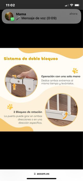 Barrera de seguridad para mascotas