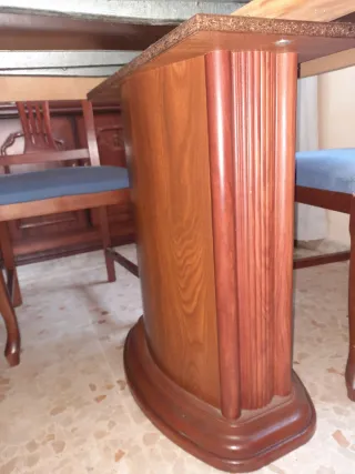 Mesa y 6 Sillas Comedor Madera