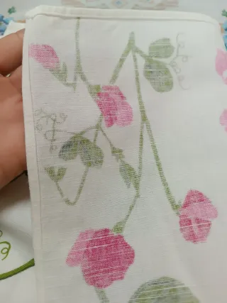 Salva manteles tela 30x40 cm flores 8 unidades