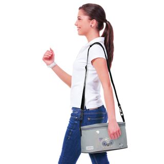 Bolso Carrito Bebé Gris Gatos + Ganchos