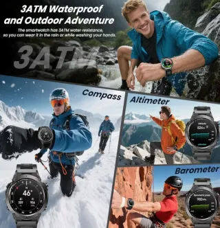 Smartwatch Uomo con GPS – AMOLED 1.43" – Chiamate