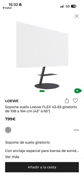 TV y Soporte Loewe