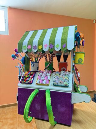 Espaldera de gomaeva de Carnaval