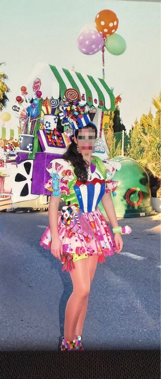 Espaldera de gomaeva de Carnaval