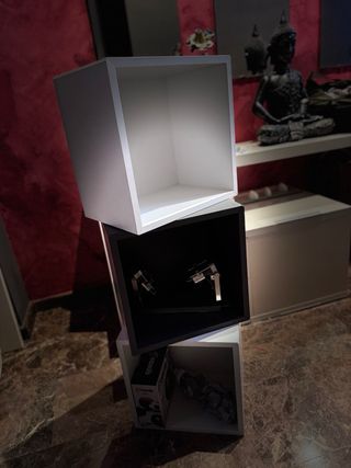Cubo EKET blanco y gris IKEA