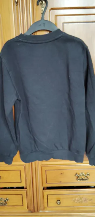 Sudadera Nike Niño Talla L Negra. Para 12 años