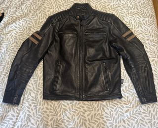 Chaqueta de piel Moore para moto