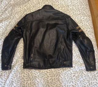 Chaqueta de piel Moore para moto