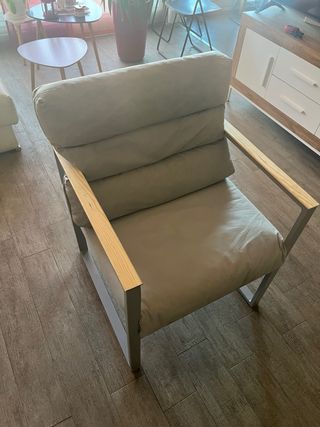 Silla Comedor/Exterior Tela y Metal