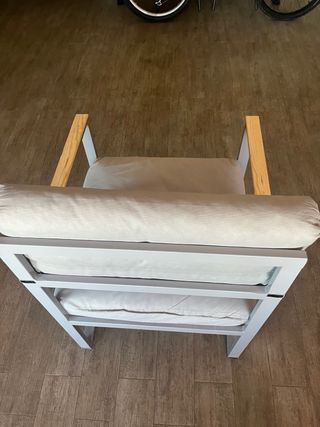 Silla Comedor/Exterior Tela y Metal