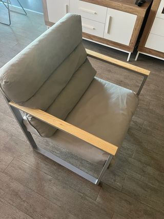 Silla Comedor/Exterior Tela y Metal