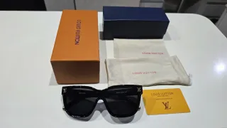 Occhiali da sole Louis Vuitton neri e oro