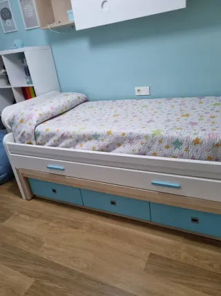 Habitación juvenil con cama nido