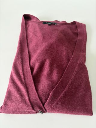 Massimo Dutti Chaqueta Punto Roja Talla M