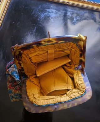 Borsetta perline antica fine '800