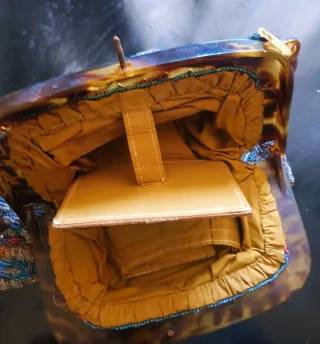 Borsetta perline antica fine '800