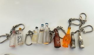 Lote 24 Portachiavi Vintage Bottiglie e Marchi