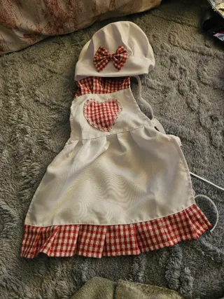 Disfraz Cocinera Bebé Gorro Delantal Corazón