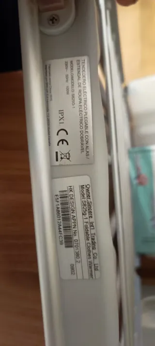 Tendedero Eléctrico Plegable